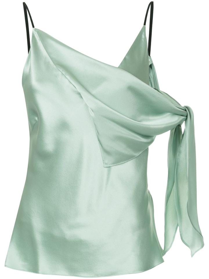 Christopher Esber Asymmetric Tie Knot Blouse - Green
