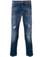 Entre Amis Ripped Slim-fit Jeans - Blue