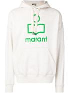 Isabel Marant Logo Print Hoodie - Neutrals