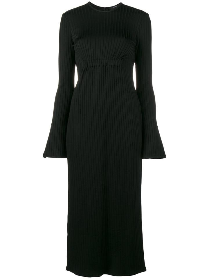 Ellery 'sucker Punch' Ribbed Dress - Black