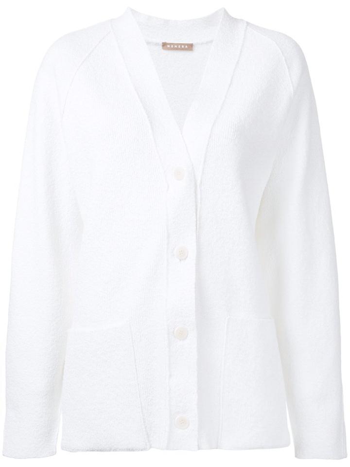 Nehera V-neck Cardigan, Women's, Size: Medium, White, Polyamide/cotton