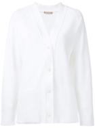 Nehera V-neck Cardigan, Women's, Size: Medium, White, Polyamide/cotton