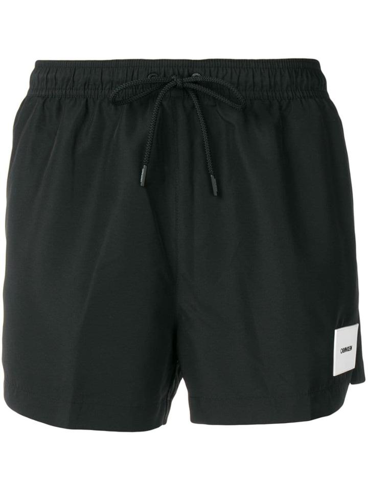 Calvin Klein Jeans Plain Swim Shorts - Black