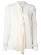 Michael Michael Kors Pleated Pussy Bow Blouse