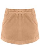 Andrea Bogosian Side Pocket Skirt, Women's, Size: P, Nude/neutrals, Chamois Leather