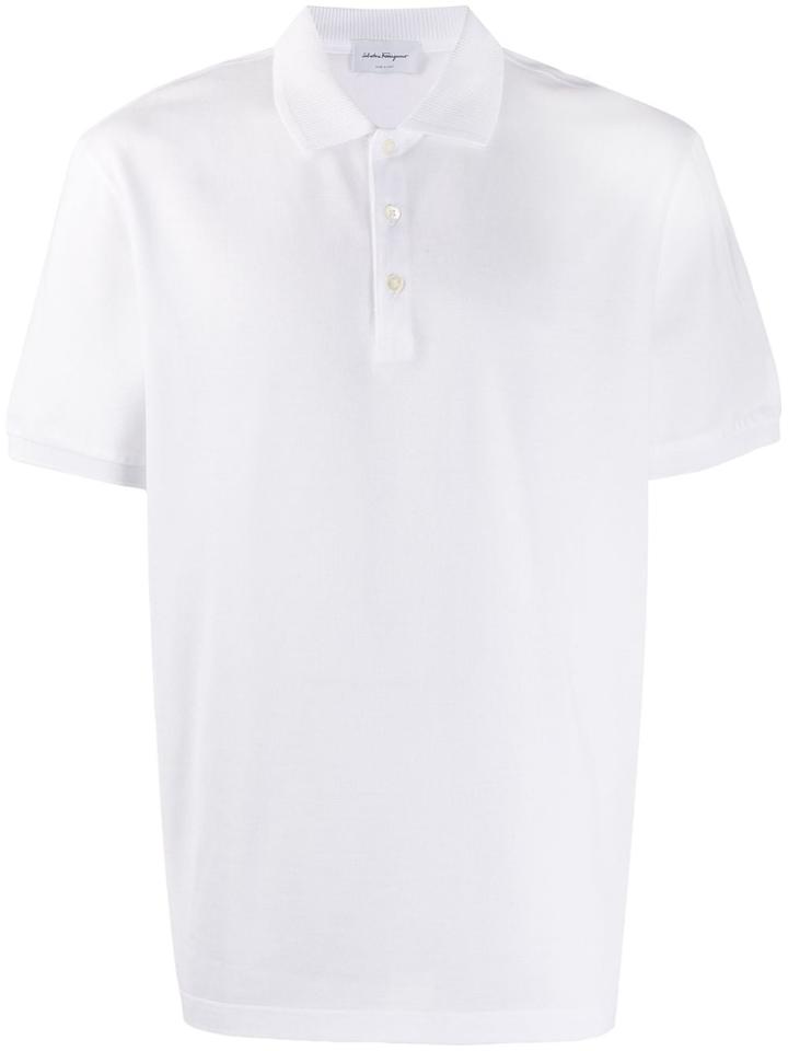 Salvatore Ferragamo Short-sleeved Polo Shirt - White