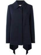 Marni Fluted Coat, Women's, Size: 40, Blue, Virgin Wool