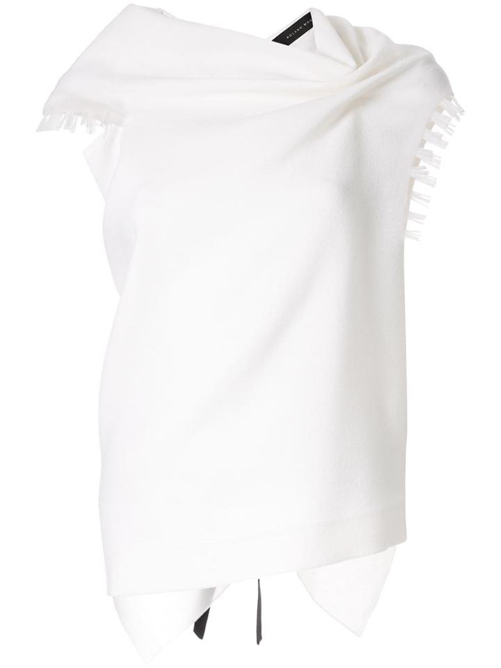 Roland Mouret Eugene Asymmetric Top - White