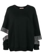 Christopher Kane Crystal Slash Sweatshirt - Black