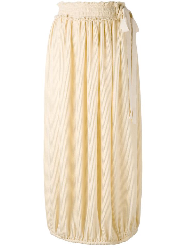 J.w.anderson - Elastic Waist Skirt - Women - Silk/polyester/acetate/viscose - 10, Nude/neutrals, Silk/polyester/acetate/viscose