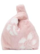 Simonetta Ravizza Furrissima Hibiscus Tote - Pink & Purple