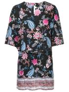 Seafolly Antique Bloom Border Kaftan - Black