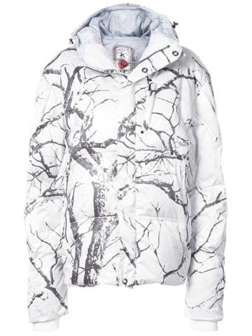 Kru Tree Print Jacket - White