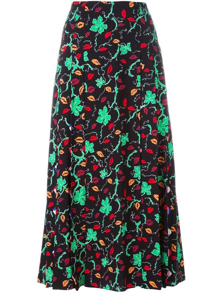 Emilio Pucci Lip Print Skirt