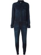 Diesel Denim Jumpsuit, Women's, Size: Small, Blue, Cotton/polyester/spandex/elastane