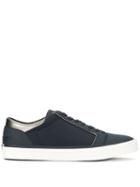 Emporio Armani Lace-up Low-top Sneakers - Blue