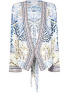 Camilla Printed Tie Blazer