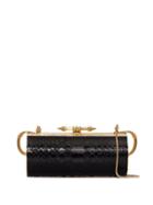 Okhtein Felucca Snake-print Clutch - Black