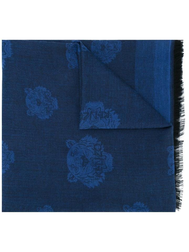 Kenzo 'mini Tiger' Scarf - Blue