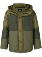 Zucca Colourblock Padded Jacket - Green