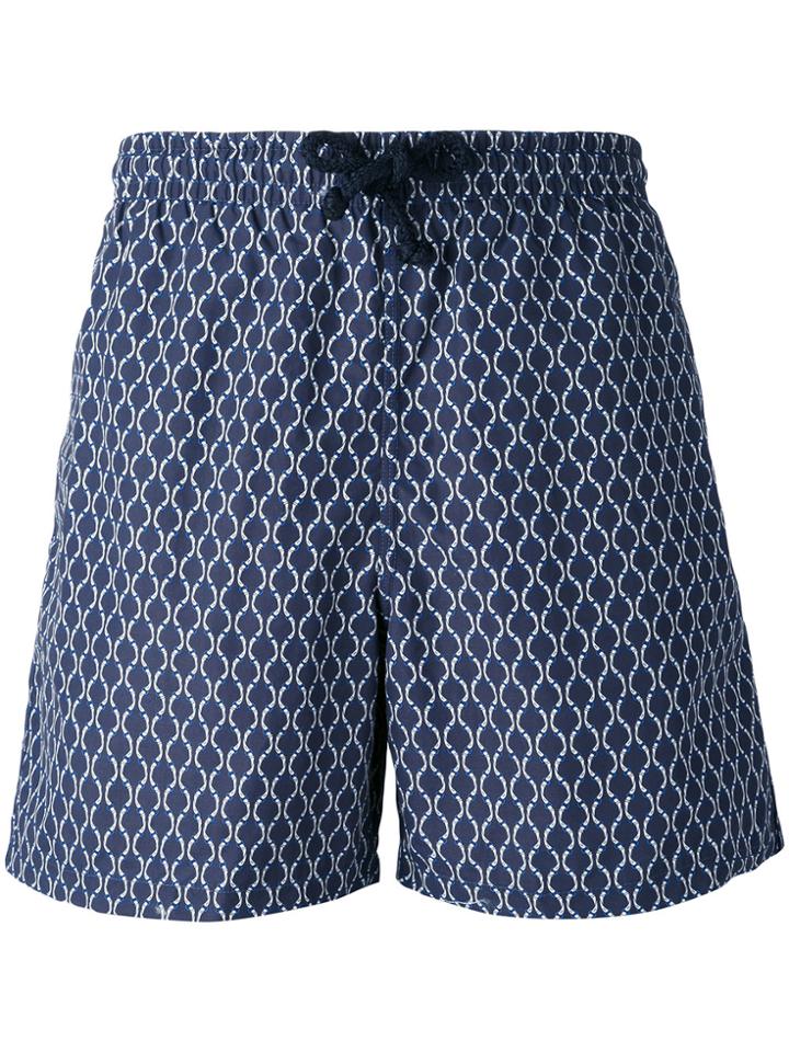 Fashion Clinic Timeless Printed Swim Shorts - Blue