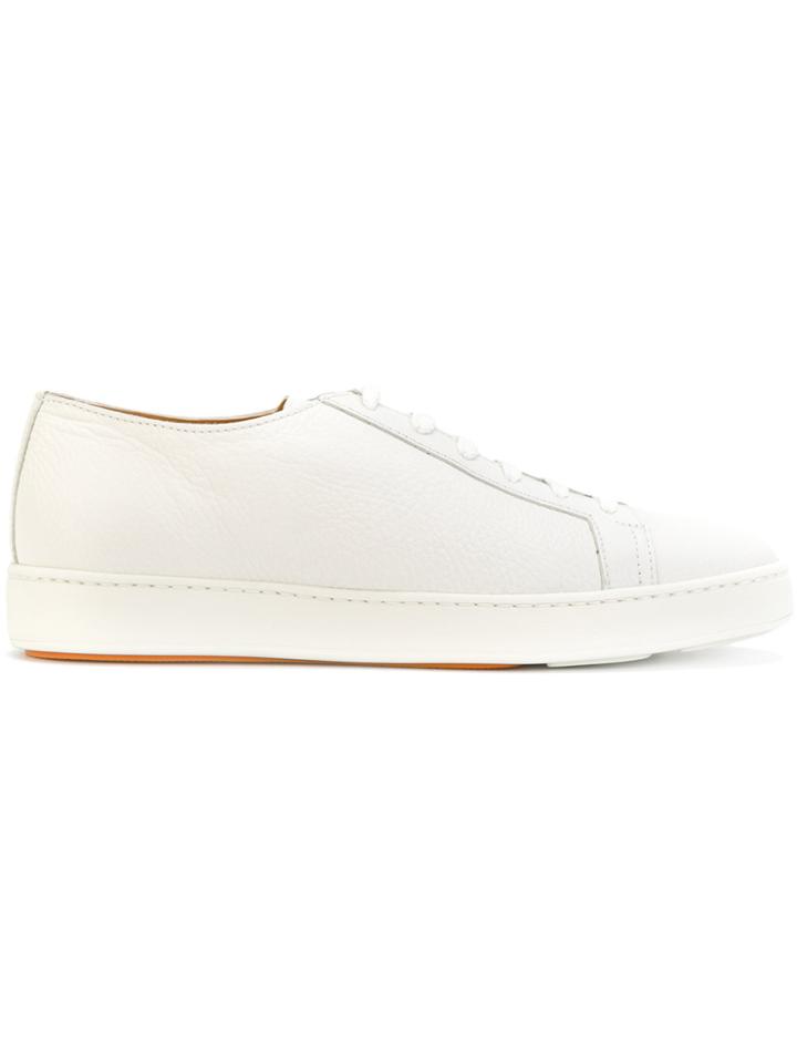 Santoni Lace Up Sneakers - White
