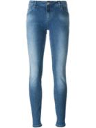 Blumarine Studded Detail Skinny Jeans, Women's, Size: 46, Blue, Cotton/spandex/elastane