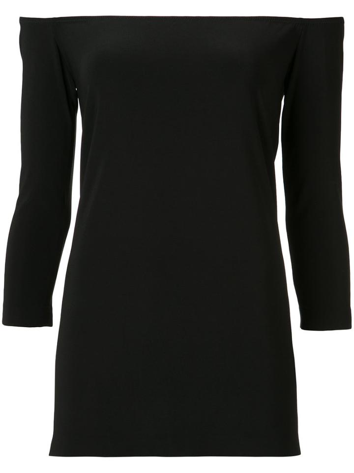Norma Kamali Off-shoulders Blouse, Women's, Size: Small, Black, Polyester/spandex/elastane