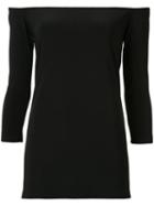 Norma Kamali Off-shoulders Blouse, Women's, Size: Small, Black, Polyester/spandex/elastane