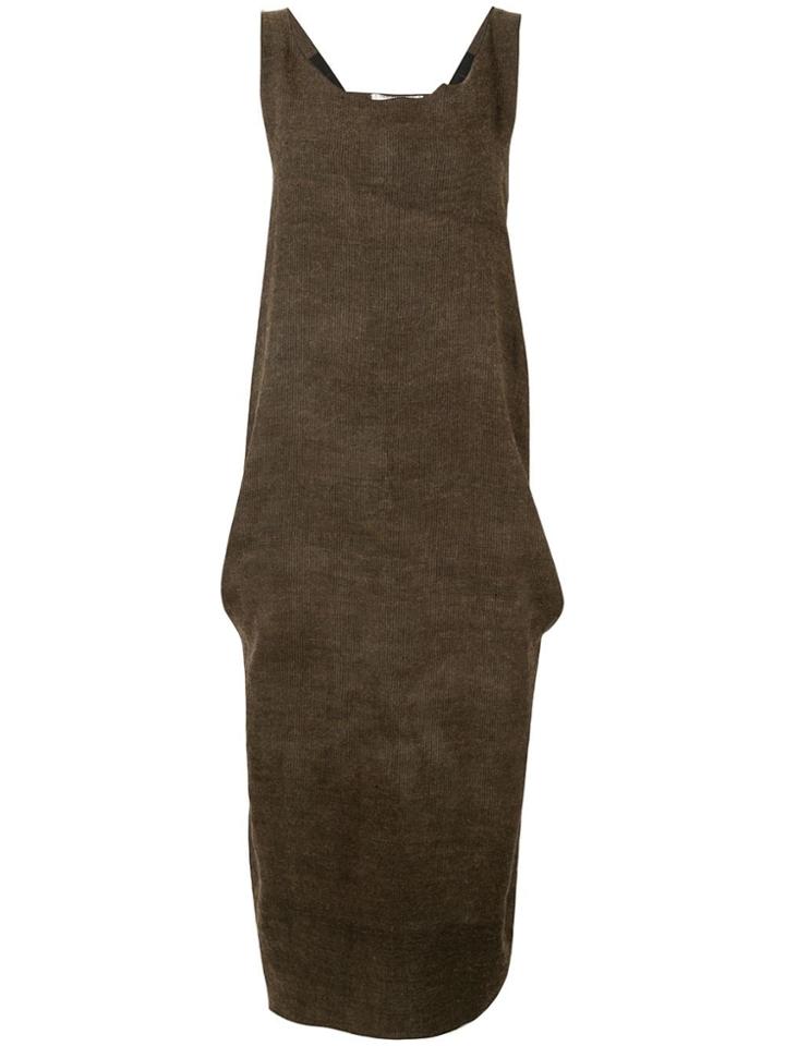 Cherevichkiotvichki Adjustable Tank Dress - Brown