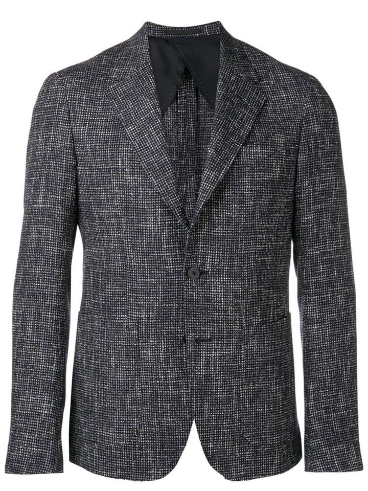 Z Zegna Woven Suit Jacket - Blue