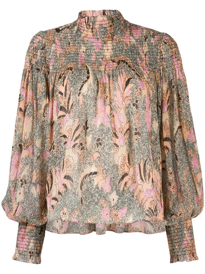 Ulla Johnson Printed Dune Blouse - Neutrals