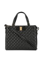 Salvatore Ferragamo Pre-owned Vara Bow Matelasse 2way - Black