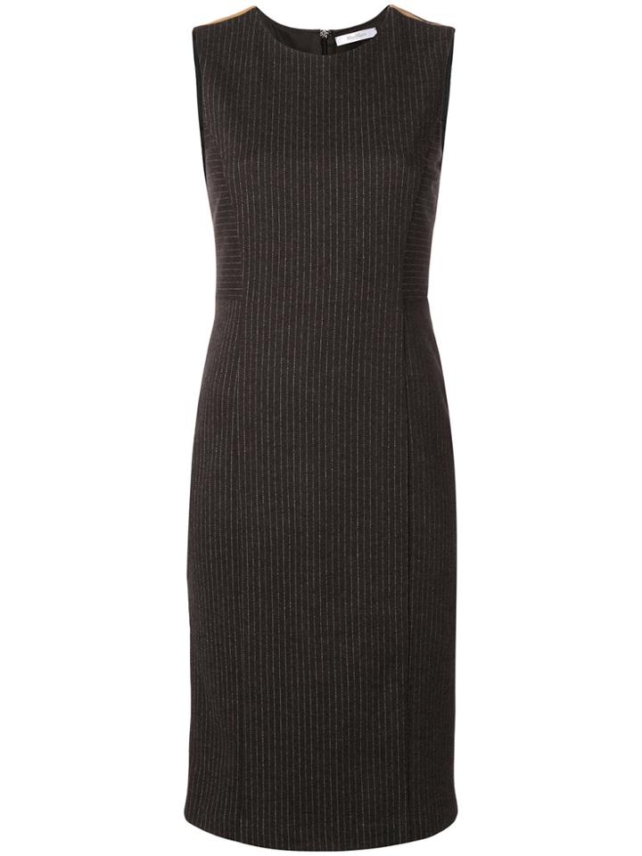 Max Mara Pinstriped Dress - Grey