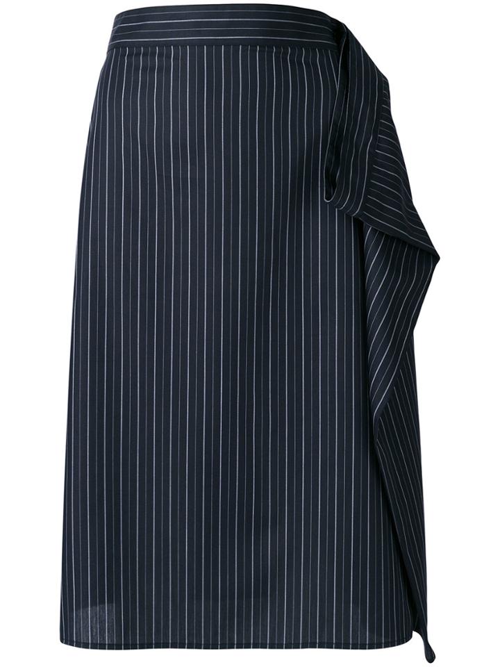Mm6 Maison Margiela Draped Detail Skirt - Black