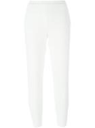 Theory Tapered Trousers, Women's, Size: 6, White, Cotton/polyamide/spandex/elastane/polyurethane