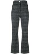 Wood Wood Plaid Cropped Trousers - Grey