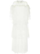 Huishan Zhang Ruffled Layered Dress - White