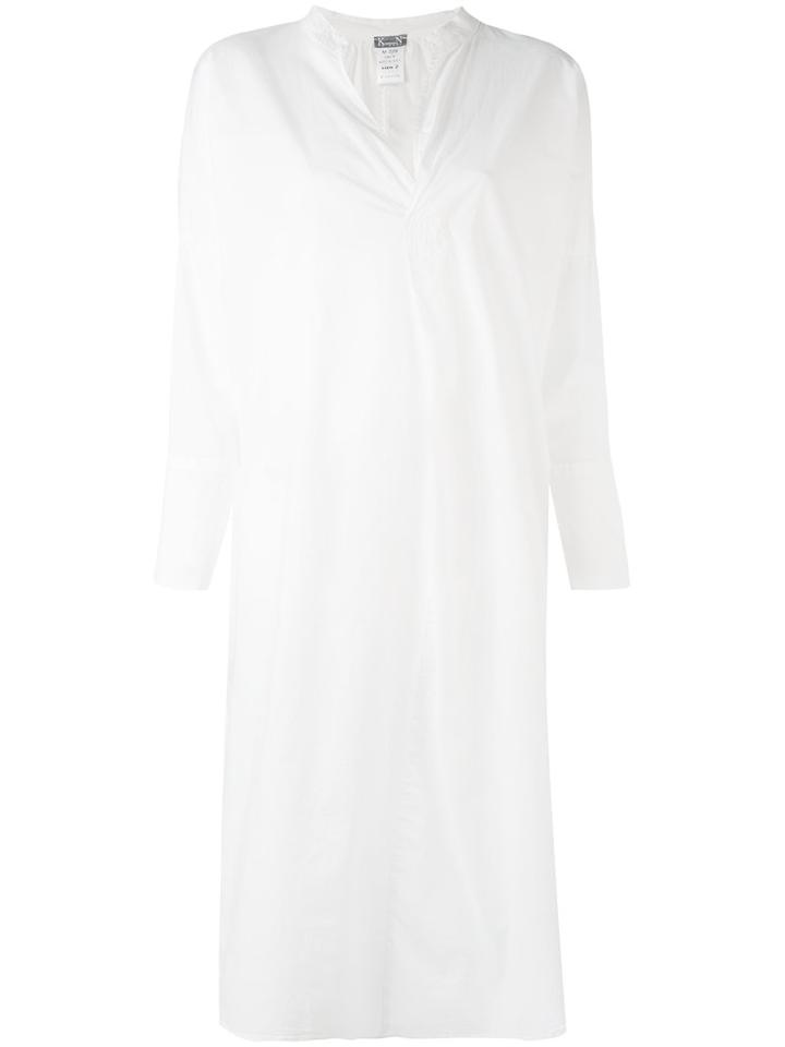 Kristensen Du Nord - Long Sleeved Dress - Women - Cotton/spandex/elastane - 3, White, Cotton/spandex/elastane