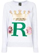 Nil & Mon Crown Embroidered Sweatshirt - Grey