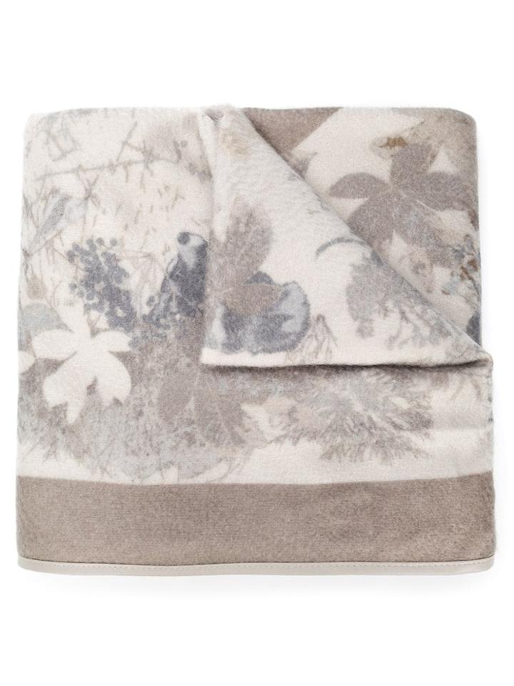 Loro Piana Printed Fringed Scarf - Brown