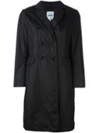 Aspesi Double-breasted Flap Pockets Coat, Women's, Size: Small, Black, Polyamide/polyester