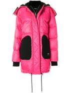 Versus Oversized Puffer Coat - Pink & Purple