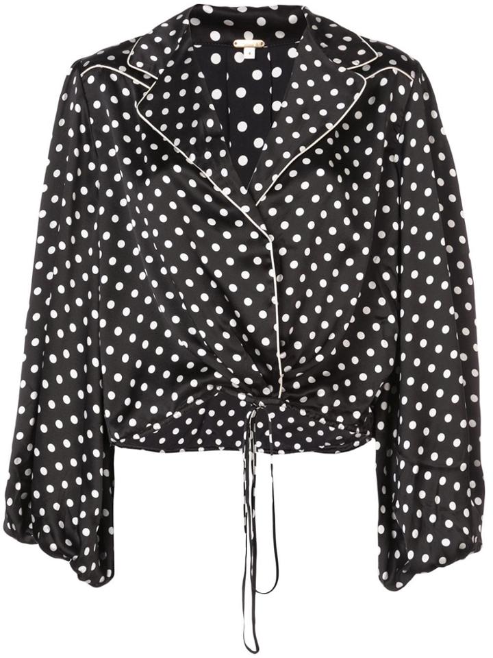 Johanna Ortiz Polka Dot Print Blouse - Black
