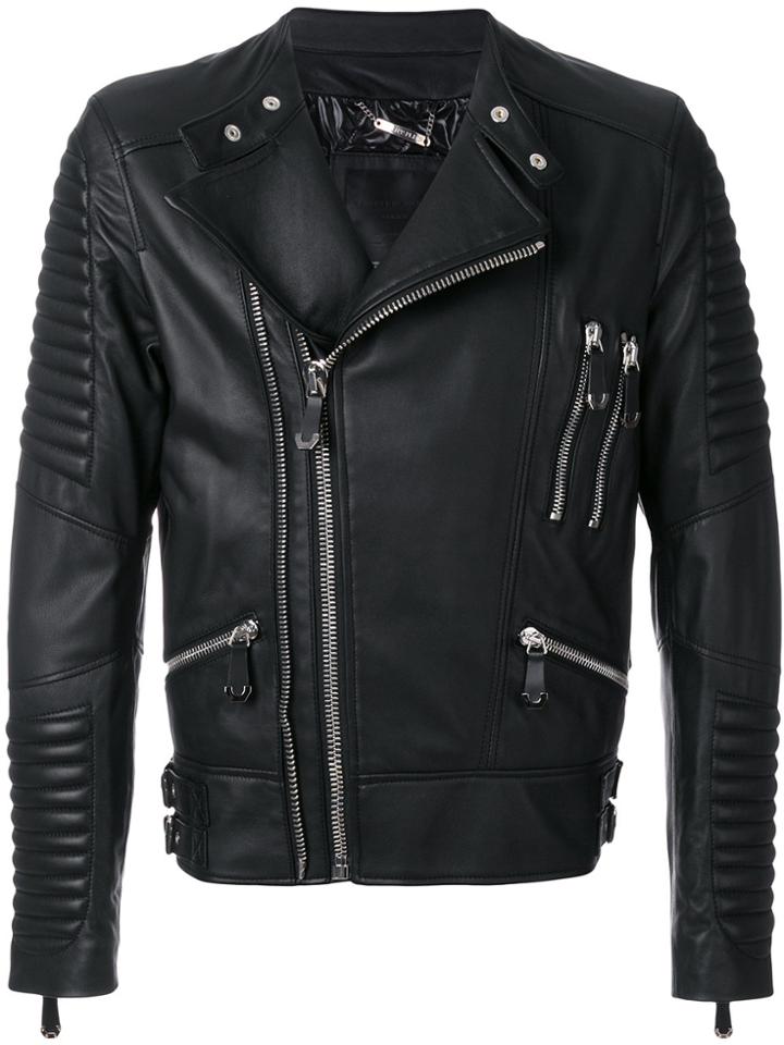 Philipp Plein Jin Biker Jacket - Black