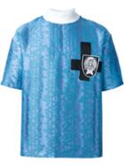Liam Hodges Jacquard Jersey T-shirt, Men's, Size: Small, Blue, Polyester