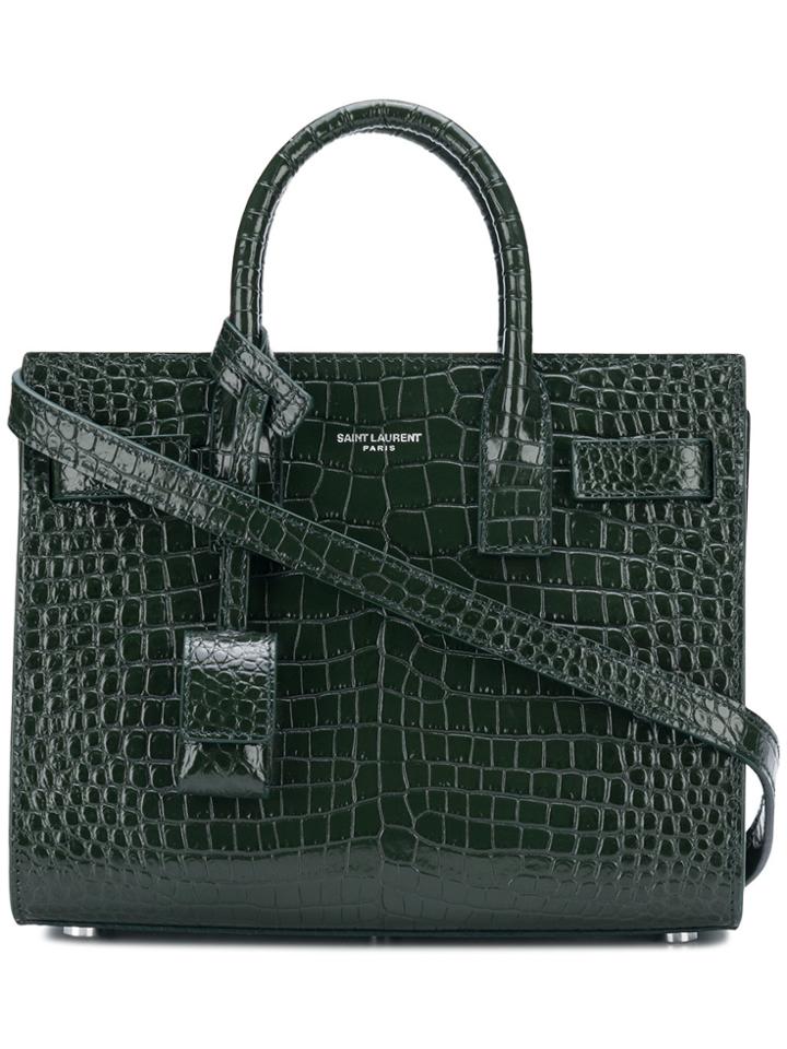 Saint Laurent Sac De Jour Crossbody Bag - Green