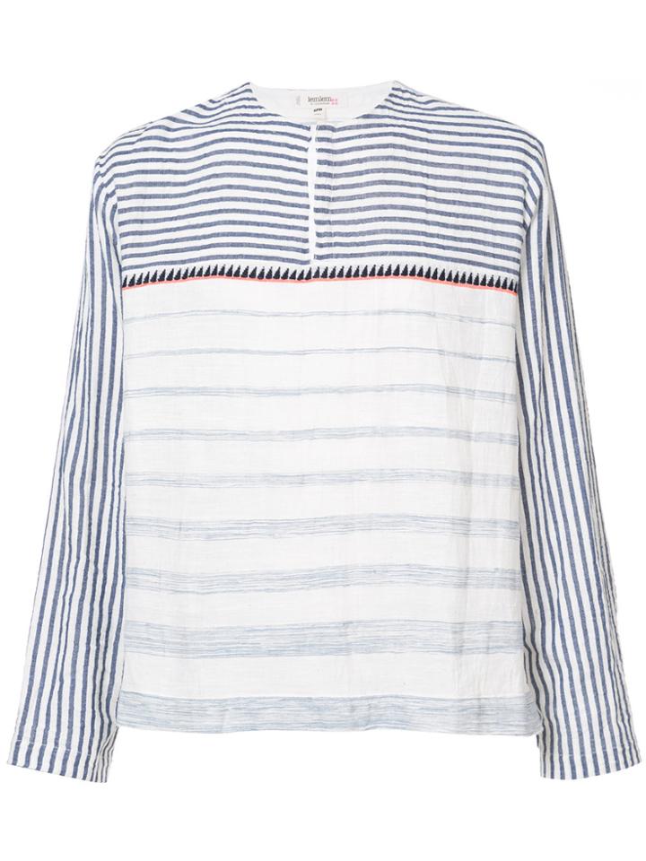 Lemlem Mix Stripe Pullover - White