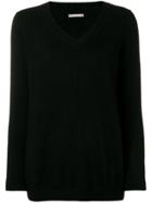 Hemisphere Cashmere V-neck Sweater - Black