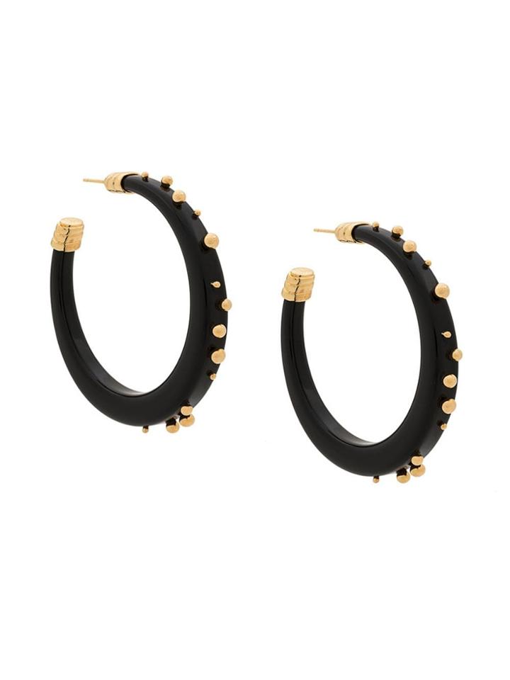 Gas Bijoux Celeste Studded Hoop - Black